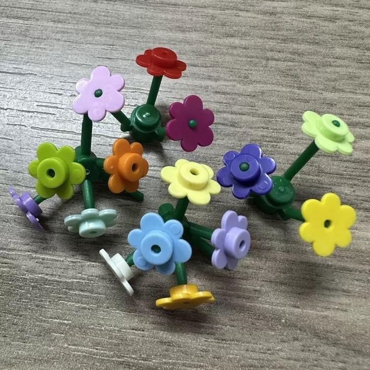 500pcs Small Flower 3742 Building Block MOC Parts Flowerhead Brick Toys For Kids Creative Compatible with Major Brand