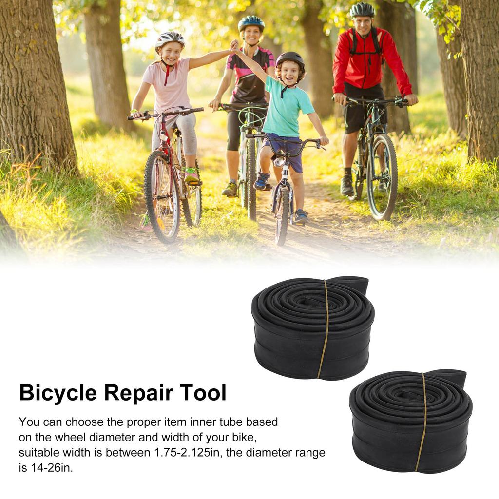 Bike Tire    Tool Kit Butyl Rubber with  lacement Inner Tube Round Patches Tire Levers