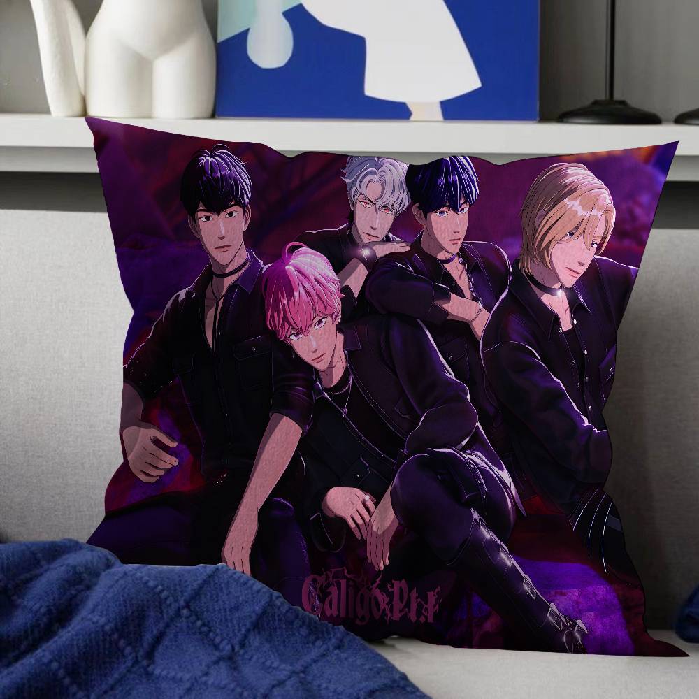 KPOP PLAVE Mode Kissenbezug Auto Wurfkissenbezug für Sofa Auto Weihnachtsgeschenk xcm xcm