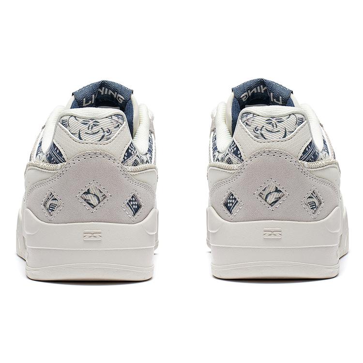 New LiNing Yuebai Durable Breathable Low Top Skateboard Shoes Women's Ecru AGCS252-10
