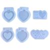 Heart Shaped Picture Frame Mold Silicone Keychain Mold Heart Phone Pendant Mold