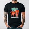 Men's Cotton Tee Alien Team of 3 Greeting Funny Geeky Nerdys Gift T-Shirt Summer Harajuku Short Sleeve Top Funny Shirt Offensive
