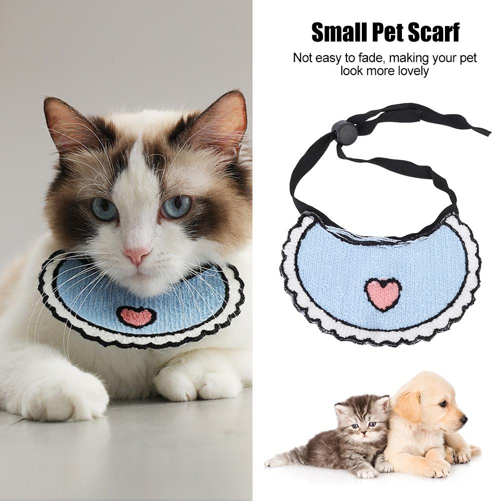 Haustierzubehör Zubehör Kleiner Hund Welpe Katze Verstellbares Woll-Hals-Handtuch Schal Halsband