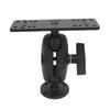 Fish Finder Mount High Strength C Type 1.5 Inch Ball Head Long Arm Marine Electronics Mount Replacement for RAM Kit T
