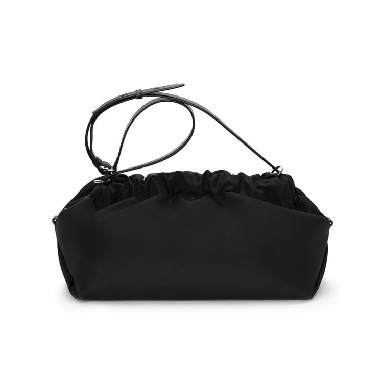 Alexander McQueen Bundle Nylon Drawstring Bag, Shoulder Bag, Crossbody Bag, Handbag Women's Black 669589-16XAC-1000