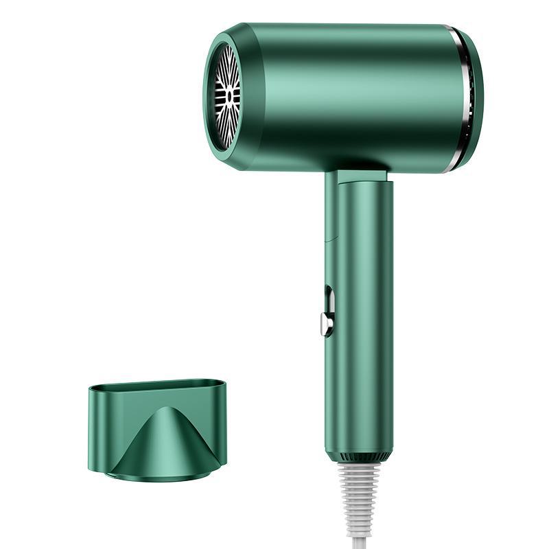 High-Power Folding Hair Dryer with Negative Ions - Ideal for Home & Dorm, Perfect Gift.