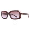 Guess Brown Gradient Rectangular Ladies Sunglasses Gu7841 52f 59