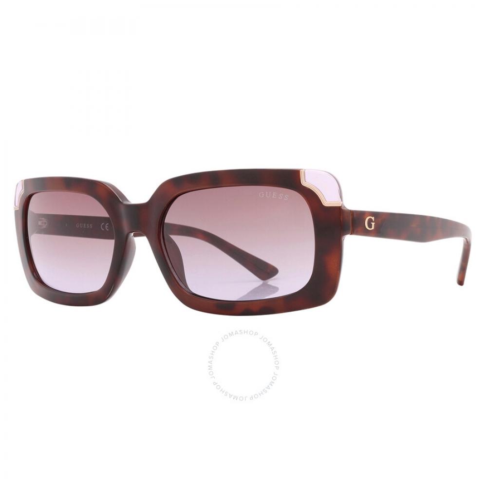 Guess Brown Gradient Rectangular Ladies Sunglasses Gu7841 52f 59