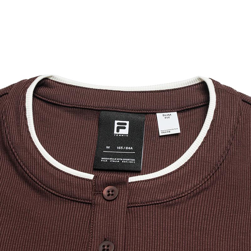 Fila Tennis Simple Solid Color Comfortable Long Sleeve T-Shirt Women Tops A11W633208FWI