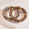 Acrylic dim leopard print geometric round bracelet retro niche unique jewelry