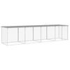 Vidaxl Chicken Coop, With Roof, Light Gray, 403X98X90 Cm, Steel