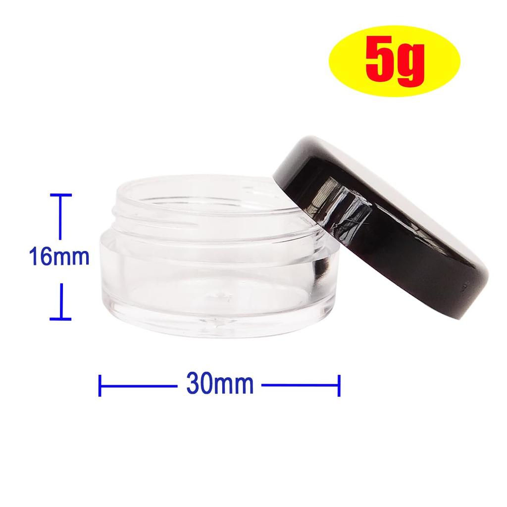 Wopanxye 50pcs 5ml Small Round Case Cream Case Accessory Case Lotion Cosmetic Container Refillable Container Face Cream Cosmetics Cream Container