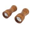 2PCS Wood Pepper Grinder   Coarseness Efficient Grinding Pepper Mills Shakers for Kitchen Supplies