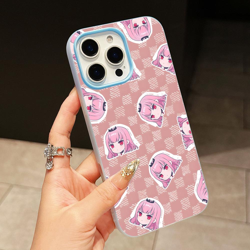 Holo Mori Calliope Jelly Double layer Light Blue Mobile Phone Case for iPhone 17 16 15 14 13 12 11 Air Pro Max Plus Protective