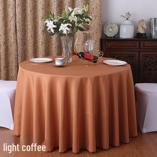 Runde rote Polyester-Tischdecke für Hochzeiten, Essen, Bankette, Hotel- und Restaurantgebrauch