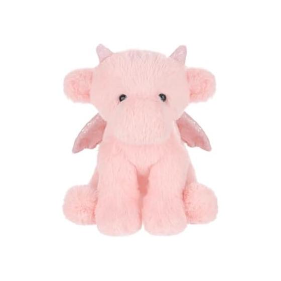 Apricot Lamb Pink Dragon Plush Toy, Soft and Cute, Fluffy Pink Dragon 20cm Suitable for Boys and Girls