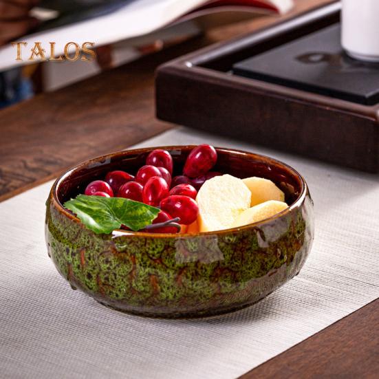 Keramisk Lotus Planter Stor kaliber ikke-porøs rund vase Fargerik Flow Glaze Påskelilje Blomsterpotte for vannplanter Bolle Lotus Hydroponics