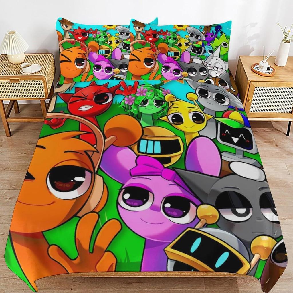 Fashion Technology Printing, 3D Digital Printing, Bedding, Duvet Covers, Pillowcases, Three-piece Sets