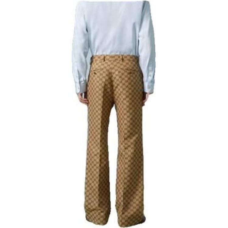 GUCCI Gg Linen Blend Canvas Pants 672087ZAM7G2580