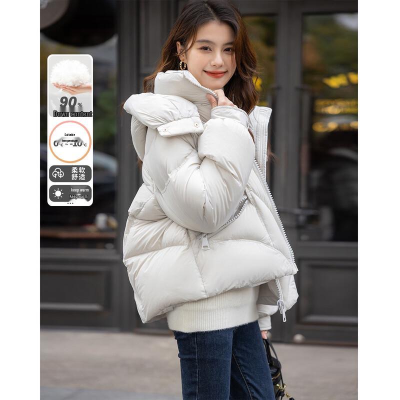 Mokana Women's Elegant Long-Sleeve Down Jacket MKNJD3167