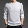 Pulover pentru bărbați noi de primăvară și toamnă, ocazional, tricou cu mâneci lungi, cu gât rotund, cămașă sport cu fundul