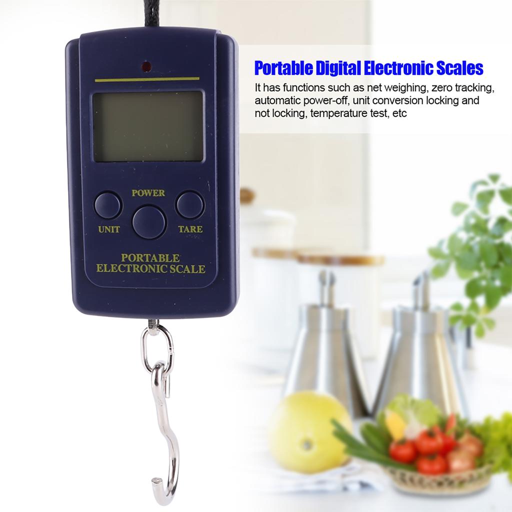 40KG Portable Digital Handy Scale Electronic Hanging Luggage Scale Weight Measuring Tool