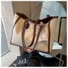 Summer 2023 Women's Large Versatile Tote Bag - Textured, Single Shoulder, for Shopping & Commuting