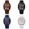 Modern Silicone Mens Quartz Watch With Buckle Closure Suitable For Men