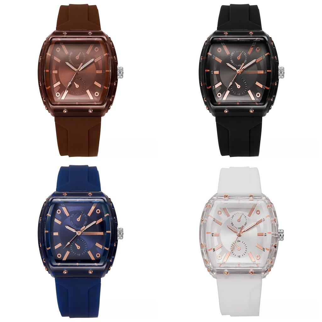 Modern Silicone Mens Quartz Watch With Buckle Closure Suitable For Men