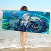 Genshin Impact Neuvillette Microfiber Printed Beach Towel Mountain Climbing Yoga Beach Swimming Running Absorbent Soft Towel