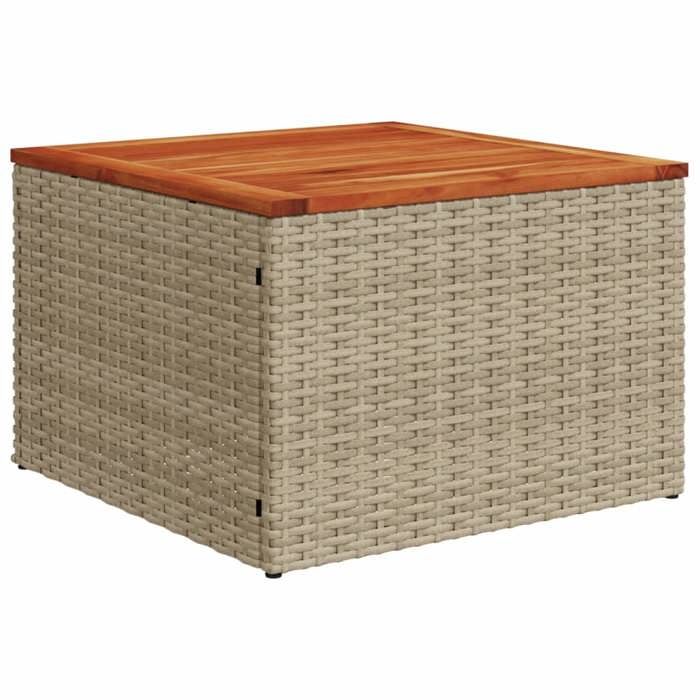 VidaXL Salon de Jardin avec Coussins 10 pcs, Canapés de Terrasse, Ensemble de Meubles de Patio, Mobilier d'Extérieur, Beige 3227151