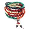 Imitation Red Sandalwood 108 Pieces of Wooden Buddha Beads Bracelet with Blessing Beads Bracelet Necklace Couple Bracelet