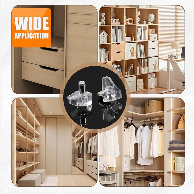 50/100Pcs Clapboard Layer Support Pins/Plastic Cabinet Shelf Support Peg/Fixing Partition Pin Holder/Shelves Support Pegs Pins