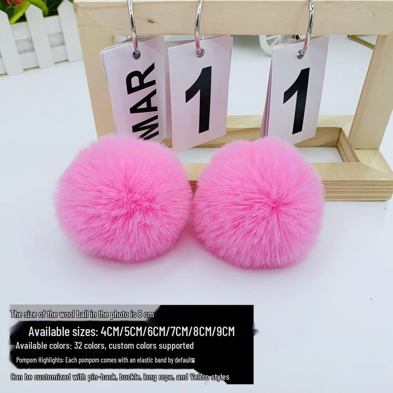 Künstliche Kaninchenfellbälle 4-9cm für Bastelarbeiten: Tasche, Kleidung, Schuhe, Hüte und Schwanzzubehör