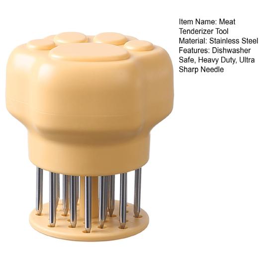 Stainless Steel Meat Tenderizer Tool Cat Paw Heavy Duty Ultra Sharp Needle BBQ Chicken Steak Beef Pork Tenderizer Kitchen Marinating Prep Tool