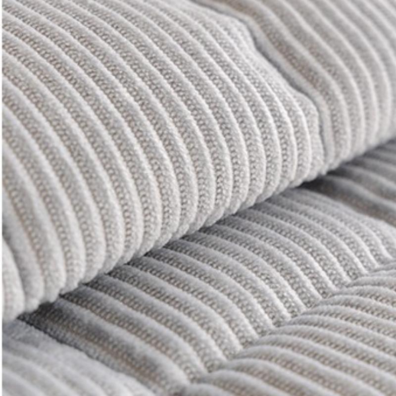 2025 Modern Minimalist Non-Slip Seat Cushion New Corduroy Grid Quilted Sofa Mat Winter Warm Thickening Plush Cushion Universal