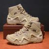Men'S Mid Top Boots, Outdoor Sports Shoes, Hiking Shoes, Anti Slip Trendy Workwear Shoes, Training Shoes, Sports Shoes