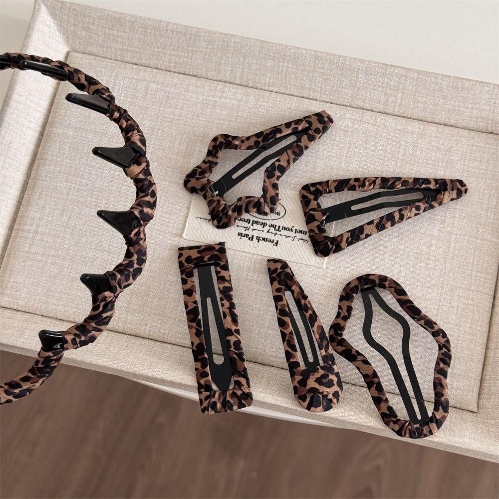 Leopard Print Hair Clip Cloud Barrette New Hairpin  Headwear