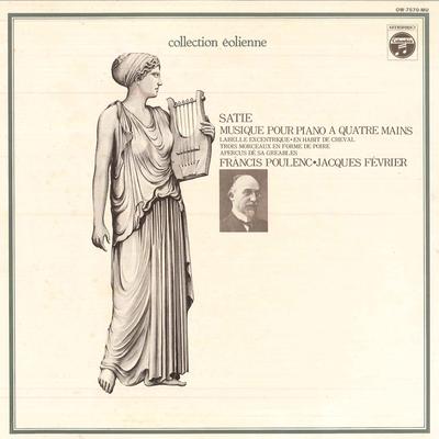 LP Record FRANCIS POULENC ET JACQUES FEVRIER, - Musique Pour Piano A Quatre Mains OW7570MU COLUMBIA 1974 Japan Classical Used