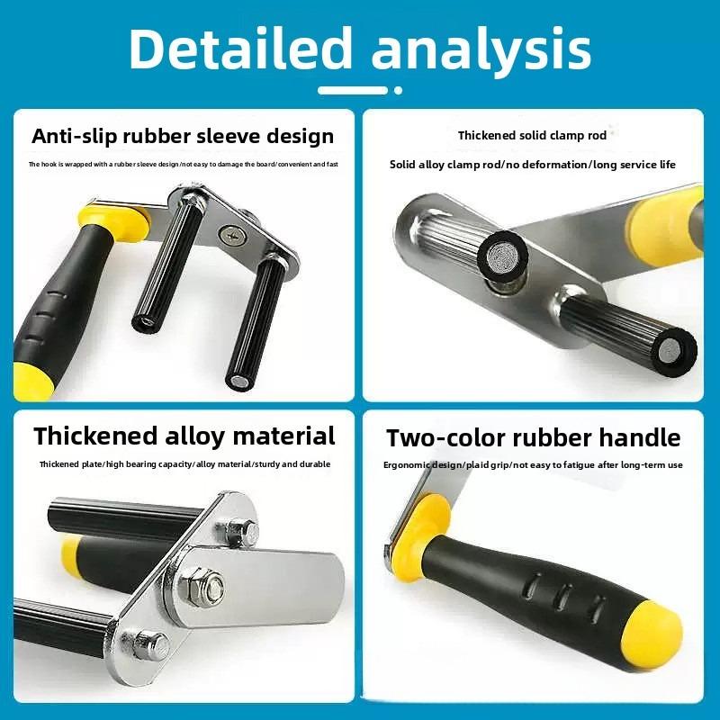 Multifunctional Panel Carrier Plasterboard Stone Glass Door Window Lifter Handling Tool