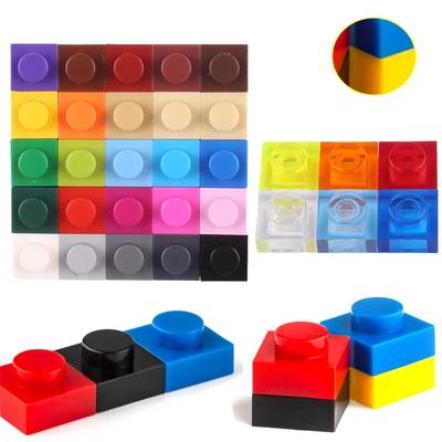 200pcs DIY Building Blocks Thin Figures Bricks 1x1 Dots 21Color Educational Creative Size Compatible With 3024 Toys for Children