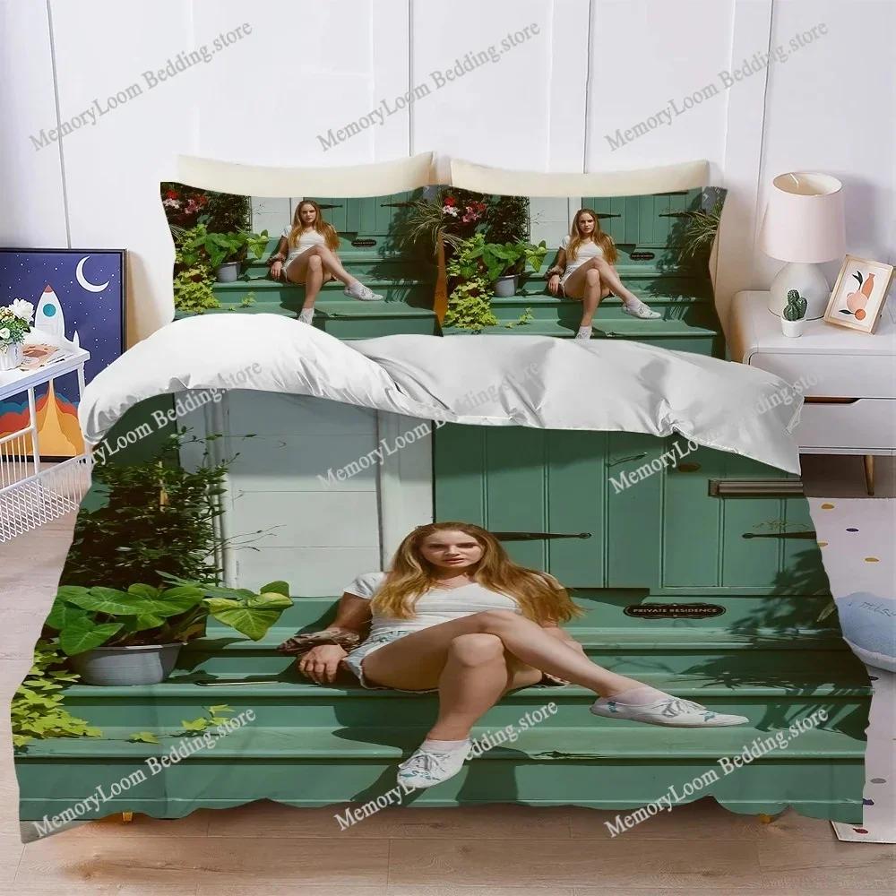 Singer L-Lana Del-Rey Music Duvet Cover Set Style Bedding Soft Laundry Cotton Bed Four Seasons Student Dormitory Home Textile029