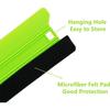 2Pcs Scratch-Free Window Tint Felt Squeegee 8.3inch Long Vinyl Decal Applicator  Auto Sticker