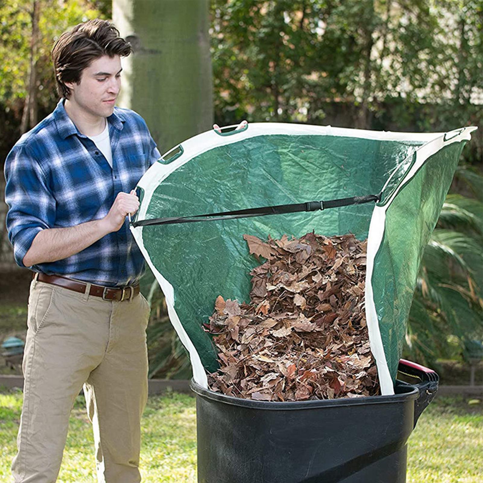 

Многоразовый садовый мешок для сбора листьев для сбора листьев, переносной мешок для мусора, сборщик листьев для заднего двора, газона, сада, парка CHINA