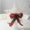 Hollow Snowflakes Xmas Tree Ornament Iron Glowing Tree Topper New Christmas Trees Topper