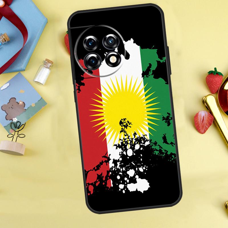 Kurdistan Flag Cover For OnePlus 13 13R 12 12R 11 10 Pro 8T 10T OnePlus Nord 4 CE 2 3 Lite N10 N20 N30 Case