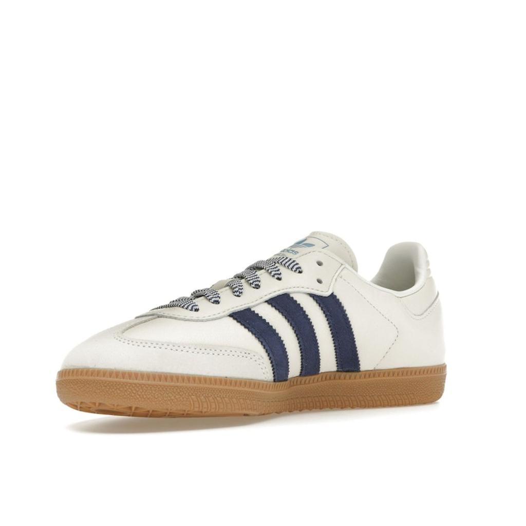 adidas  Samba OG Off White Dark Blue Women Sneakers Cream Clear-Sky JI3907