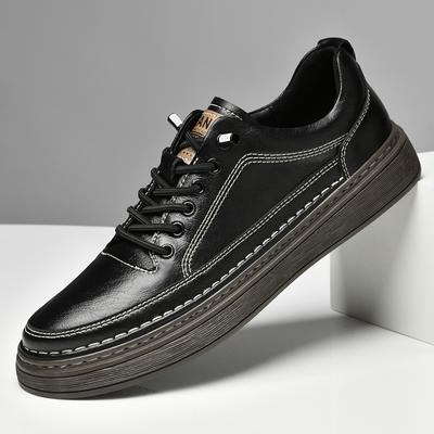 2025 Plus Übergröße 46 47 Board Schuhe Herren Slipper Leder Herren Freizeitsneaker Herren Slip-On Flats Männliche Skateboard Skate Schuhe