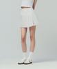 SERGIO TACCHINI W High-Waisted Woven Pleated Skirt (White)