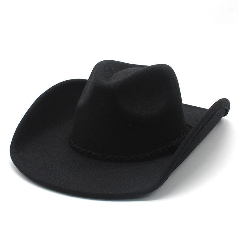 Kovbojský klobouk Felt Top Hat Western Gentleman'S Hat Felt Hat Jazz Hat Pánský zimní klobouk